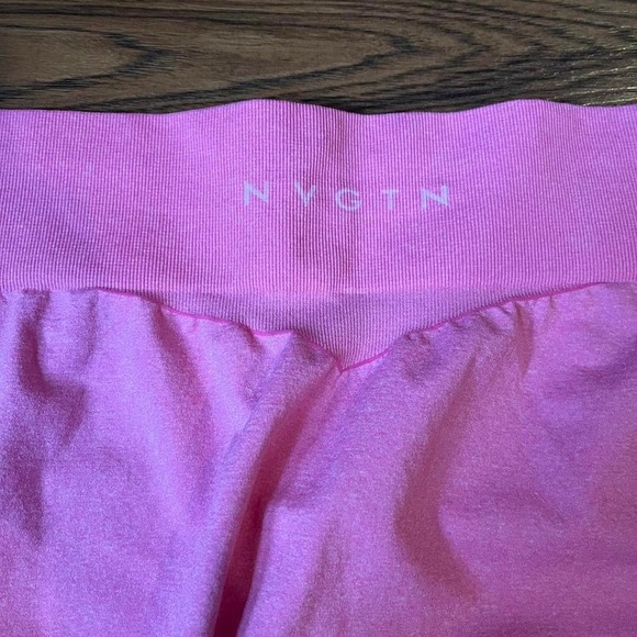 NVGTN Bubble Gum Pink‎ Figure Seamless Leggings Womens XL Activewear Gym Workout - Picture 8 of 8